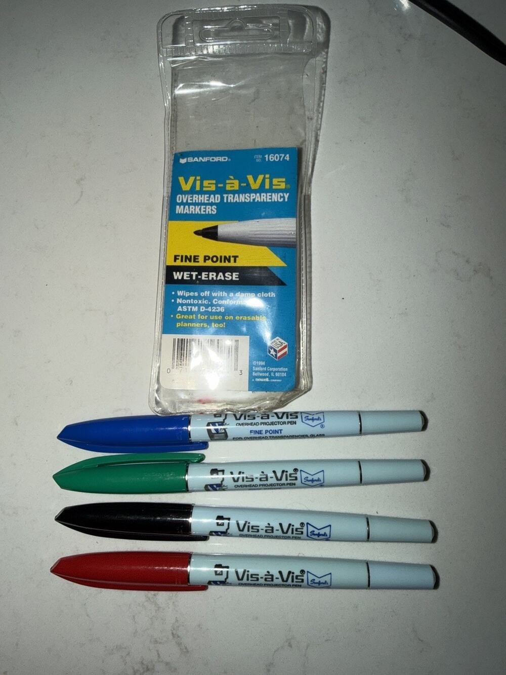 Vintage 1994 Sanford Vis-à-Vis 16074 Wet Erase Fine Point